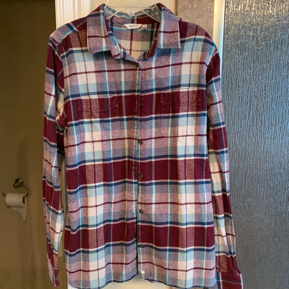 Soft flannel button up shirt